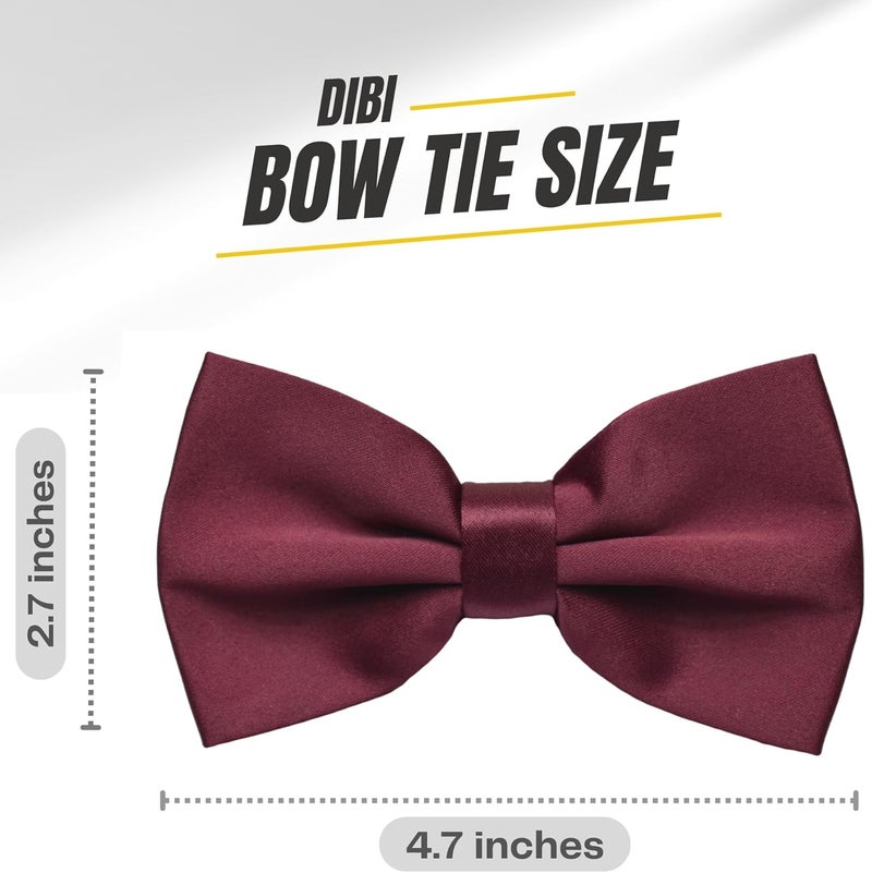 DIBI Adjustable Classic Pretied Bow Tie for Men, Women, and Boys - Men's Bowtie for Wedding, Costume Party and Formal Events - Image 3